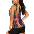 thumbnail image 3 of Gukieu Neon Rabbit In Archway Print Women's Quick-drying Fitness Vest, Round Neck Sleeveless Fitness T-shirt, Suitable for Yoga, Sports-X-Large, 3 of 7