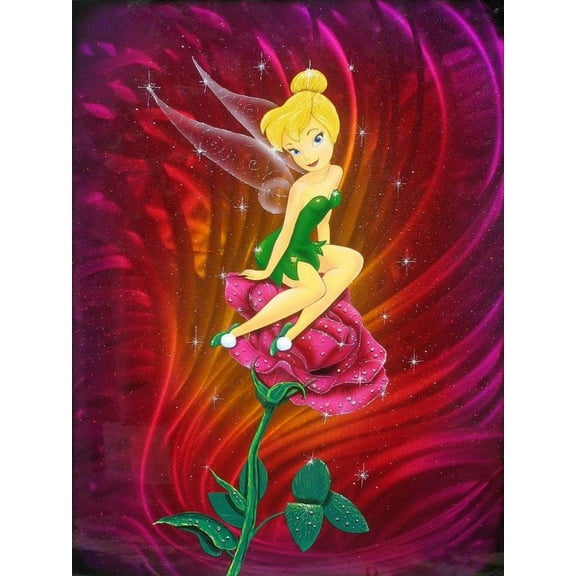 Tinker Bell Diamond Art Painting Kits, Diamond Art, Full Drill 5d Diamond Dots Kits Gem Art for Adults Wall Home Decor(12"x16")