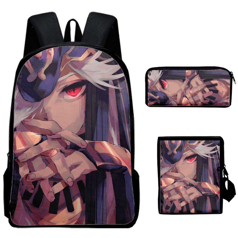 Genshin Impact Anime Backpack Bookbag for Boys Girls Travel
