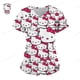 thumbnail image 2 of Ropa de mujer, camisetas de verano, camisetas de Hello Kitty, camisetas con cuello en V, camisetas con bolsillos, uniformes de enfermera, camisetas de hospital, camisetas para mujer 2023, 2 of 5