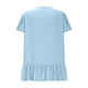 thumbnail image 5 of Eres Más Que una Camisa de Puntuación de Prueba Sexy de Manga Corta Lentejuelas Suelta Camisa de Blusa con Cuello en V, Poliéster, 5 of 9