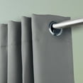 thumbnail image 2 of Domovina Premium Grommet Curtain-Color:Light Grey,Size:52" x 96", 2 of 4