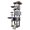 Dark Gray, variant on 84.6 Inch Cat Tree Tower 3 Condos 11 Sisal Posts 2 Hammocks Dark Gray