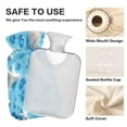 thumbnail image 4 of 2L Hot Water Bottle with Soft Velvet Cover PVC Hot Water Bag for Pain Relief Long-Lasting Warmth Small Sapphire Gems, 4 of 8