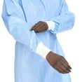 thumbnail image 5 of Halyard Basics Disposable Non-Reinforced Surgical Gown with Towel Blue Large 20 Ct, 5 of 6