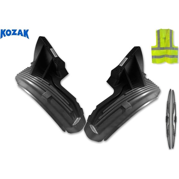 Kozak Rear Fenders Left Driver and Right Passenger Side (20512121 & 20512120) Set Compatible with Volvo VNL 300 430 630 670 730 780