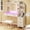 Snow White, variant on Tomnk Vanity Desk with Mirror and Lights, 43" Makeup Vanity with Glass Top & RGB Light, Vanity Table Set with Drawers & Stool, Built-in Power Outlet for Girls Bedroom, White