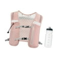 thumbnail image 4 of Chaleco de hidratación para exteriores, mochila de senderismo, mochila para corredores, hebilla ajustable para exteriores Rosa, 4 of 8