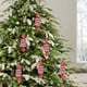 thumbnail image 1 of Juego de Bolas Navideñas | Diseño de Estrella Hexagonal de Caramelo Electrochapado En Plástico Rojo | Pequeños Colgantes Decorativos Navideños para Decorar El Árbol de Navidad | Ideas de Regalo | Dec, 1 of 6