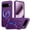 Purple, variant on Vizvera Magnetic for Google Pixel 10 Pro/Pixel 10 Case with 360° Spin Stand, Fit for Magsafe, Military Grade Protection, Shockproof Case-Purple