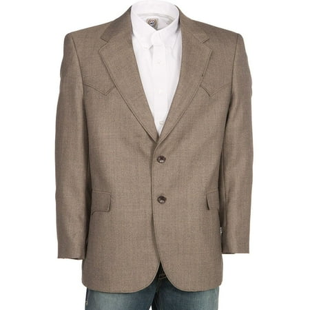 Cripple Creek Mens Men`s Plano Sportcoat 46 L Brown