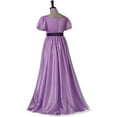 thumbnail image 4 of Lavendar Ball Gown Chiffon Purple Dress Regency Dress for Adult Women, 4 of 7