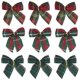 thumbnail image 2 of 10/20 piezas de lazos navideños para árbol de Navidad, adornos colgantes para el hogar, guirnalda de bricolaje, lazo, Navidad 2024, papel de regalo de Año Nuevo, 2 of 5