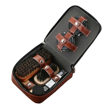 

Taluosi 11Pcs/Set Sponge Brush Faux Leather Shoes Bags Sofa Care Buffing Polishing Kit