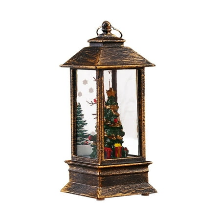 

Christmas Lights Santa Lights Room Party Decorations Place Small Oil Lamp Storm Christmas Night Light Portable LED Electronic Lamp