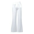 thumbnail image 4 of EDFBUYKRS Female Women Pants Casual Womens Cargo Pants Tall 34 Inseam Women Lined Sweatpants Wide Straight Leg Pants Bottom Sweatpants Joggers Pants Workout High Waisted Yoga Pants with Pockets Xxl, 4 of 6