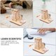 thumbnail image 3 of Kit de materiales de ensamblaje de juguetes científicos educativos, regalo para niños, generador de inventos de tallo inteligente para niños, artesanía de madera para hacer uno mismo, 3 of 6