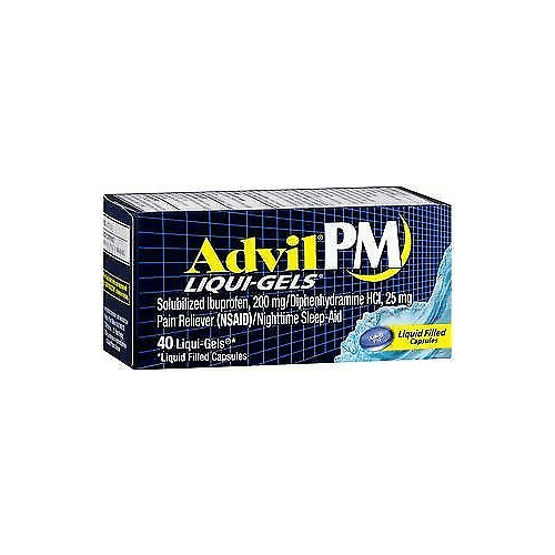 Advil PM Pain Reliever/Nighttime Sleep-Aid Liqui-Gels 40 count