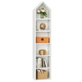 thumbnail image 4 of Dextrus 6-Tier Narrow Bookcase, Open Cube Storage Organizer, 72.8” Tall Bookshelf for Home & Office, White, 4 of 11
