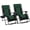 Green, variant on Oversized Padded Zero Gravity Lounge Chair Set of 2, Foldable Patio Reclining Chairs with Cup Holder, Heavy Duty Folding Lawn Recliner Stand for Yard Camping Outdoor, Support 350 LBS