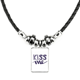thumbnail image 1 of un beso linda cita handwrite estilo collar a mano colgante de cuerda de cuero Unbranded M, 1 of 3