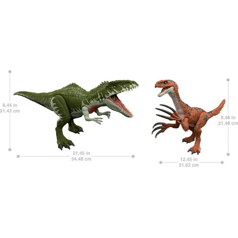 Jurassic World Reimagined Giganotosaurus vs. Therizinosaurus
