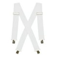 thumbnail image 1 of Hold'Em Suspenders for Men Heavy Duty utility Clips 2 Wide - White, 1 of 1