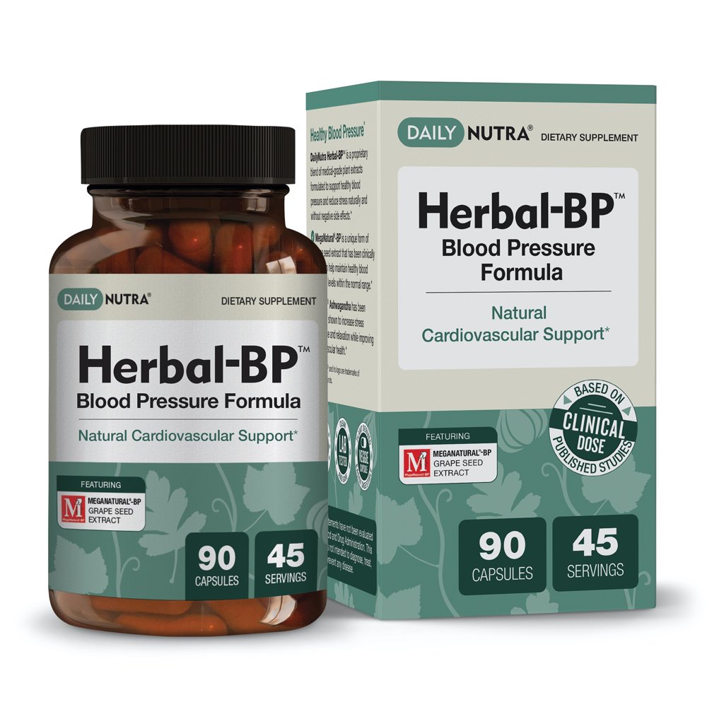 HerbalBP Natural Blood Pressure Supplement by DailyNutra Supports