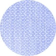 thumbnail image 1 of Ahgly Company Indoor Round Solid Blue Modern Area Rugs, 3' Round, 1 of 4