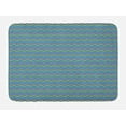 thumbnail image 1 of Herringbone Bath Mat, Colorful Illustration Designed with Herringbone Tile Pattern Art Print, Plush Bathroom Decor Mat with Non Slip Backing, 29.5" X 17.5", Multicolor, by Ambesonne, 1 of 2