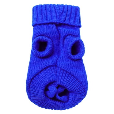 Unique Bargains Small Dog Sweater Thick Twisted Knit Pullover Turtleneck Pet Dog Clothes