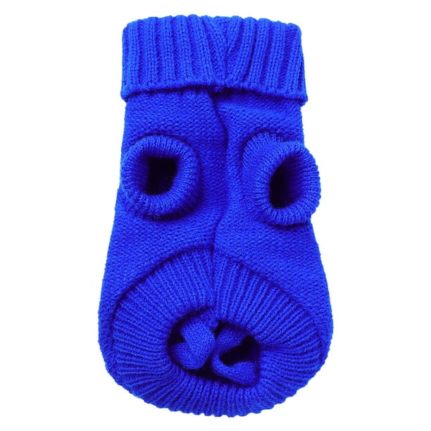 1PC XX-S Suéter de Perro de Punto Grueso con Cuello de Tortuga Ropa para Mascotas para Perros Pequeños