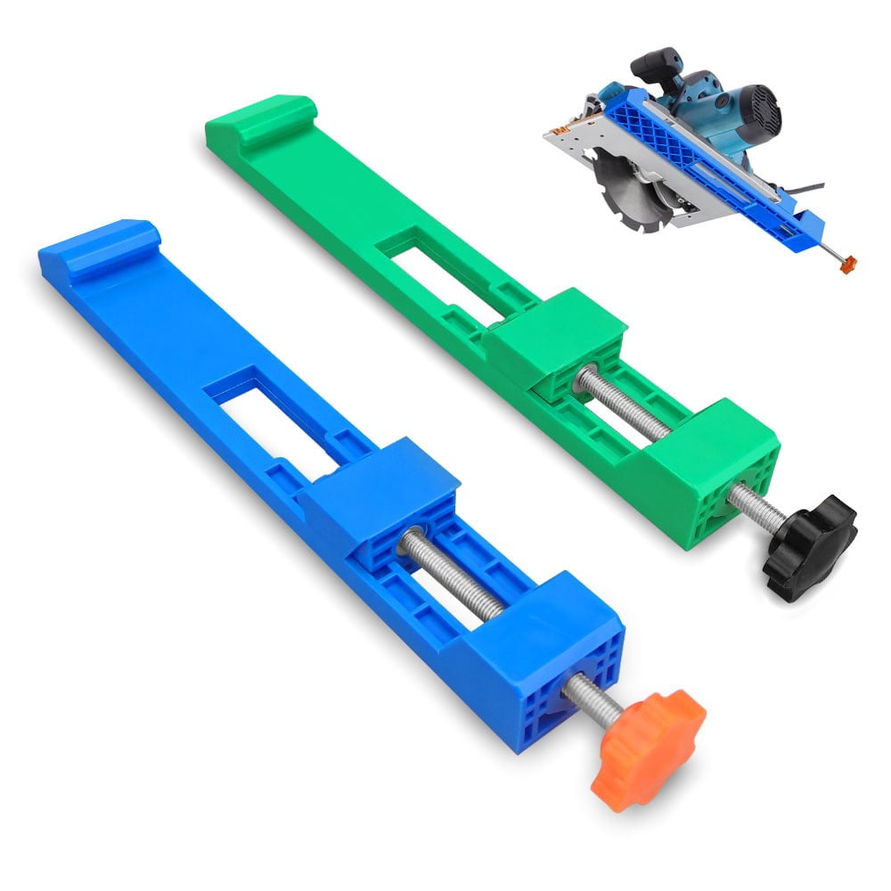 Fufafayo 3Pcs Adjustable Cutting Base Guide, Circular Saw Track Guide, Milling Routing Slot Accessory, Router Table Insert Plate for Miter Saw, Jigsaw or Trimmer, Plastic Material Cutting Tool