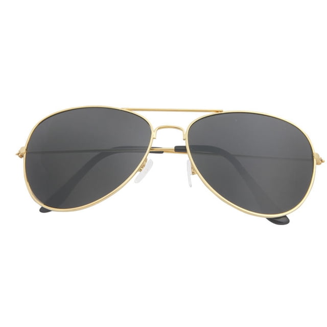 Qarigey Gafas de sol Novedad de alto rango Diferentes vibrantes Resistentes Ligeras Mano de obra fina Diseño único Gafas redondas Lentes Oro + Negro Qarigey AP008819-07