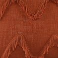 thumbnail image 4 of LR Home Solid Cinnamon Chevron Shag Throw Pillow, 4 of 9