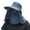 Navy Blue, variant on Outdoor Hat Solid Color Neck Protection Hollow Out Super Breathable Anti-UV Men Sun Hat Riding Hat