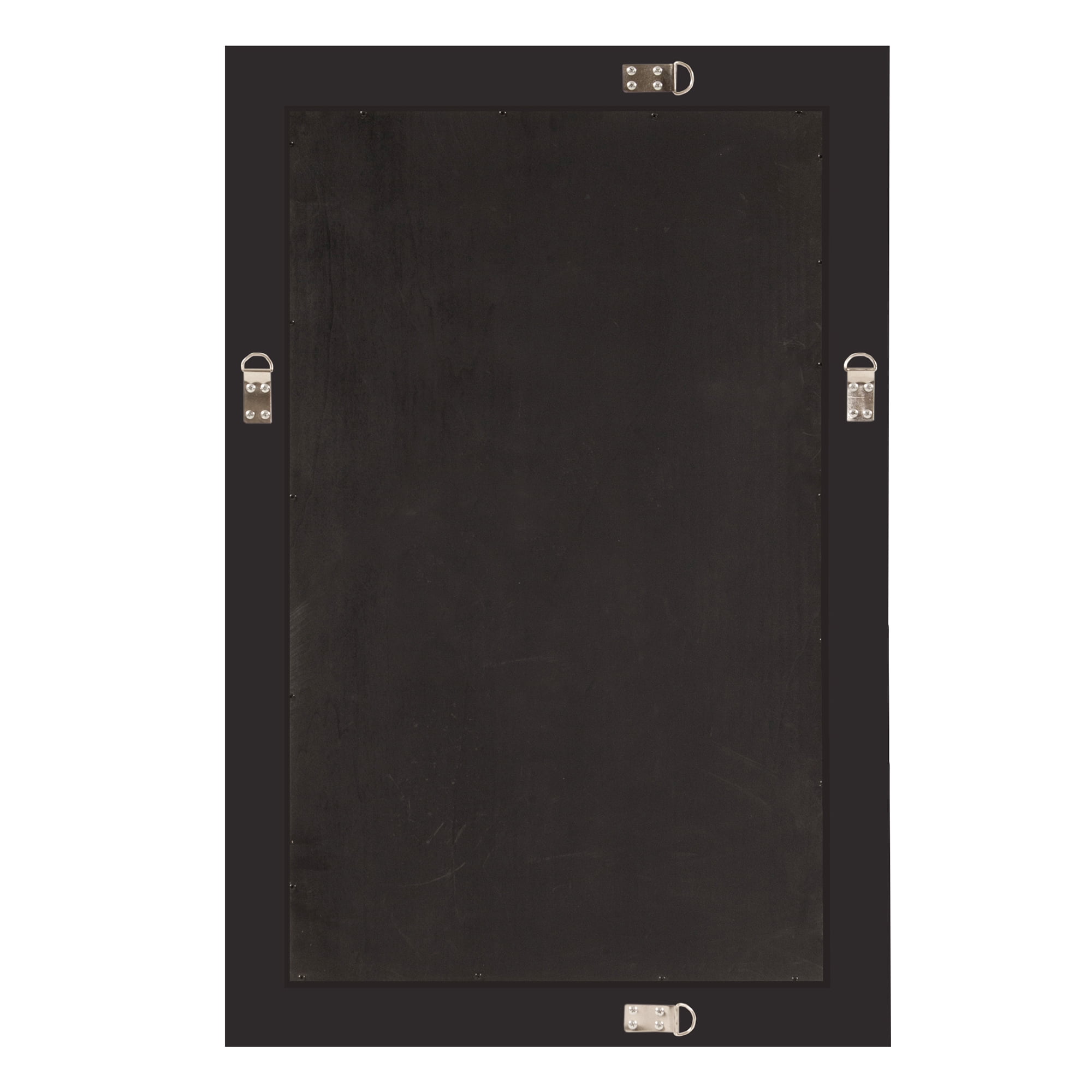 Tyler Dillon Black Rectangular Beaded Texture Wood Framed Wall Mirror - 36"H x 24"W