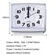 thumbnail image 3 of 2X Dormitorio Escritorio Cama Relojes para Despertar Dormitorio Al Lado de Estudiante Plástico Barrido Silencioso Reloj de Mesa Pequeño Reloj Despertador-Blanco, 3 of 5