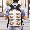 thumbnail image 5 of Uemuo Corgi Dog2 Printed Durable 17-inch Student Backpack - Lightweight, Waterproof, Adjustable Straps, Ideal for School, Work, Travel, 5 of 5
