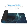 thumbnail image 3 of Rocae Undersea Shark for Gaming Mouse Pad, Mouse Pad Large, Office Computer Keyboard Mousepad, Keyboard and Mouse Pad with Stitched Edges,31.5 x 11.8 in, 3 of 5