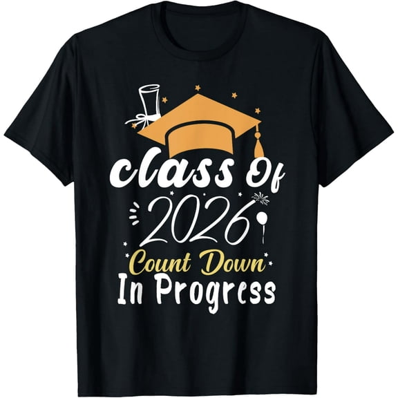Exquisite and comfortable-Class Of 2026 Count Down In Progress Future Graduation 2026 T-Shirt