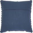 thumbnail image 2 of Mina Victory Life Styles Thin Group Loops Farmhouse Wool Throw Pillow in Navy, 2 of 4