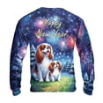 thumbnail image 2 of Happy New Year Cavalier King Charles Spaniel Family Cheer Winter Firework All Over Print 3D Sweatshirt Unisex Merch Dog Lover Gifts - 02025, 2 of 6