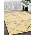 thumbnail image 3 of Ahgly Company Machine Washable Indoor Square Abstract Sun Yellow Area Rugs, 3' Square, 3 of 7