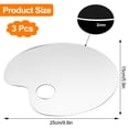 thumbnail image 3 of 3pcs oval transparent palette-25*15cm, 3 of 7