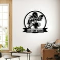 thumbnail image 2 of Craftnamesign Custom Softball Catcher Metal Sign LED Light, Softball Player Metal Wall Art, 2 of 5