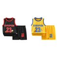 thumbnail image 1 of (2-Pack) Rinsvye Youth Basketball Shorts Set Sport Team Top Mesh Athletic Gym Wear Reversible Tank Performance Shirt Training Kits Sports Dress, 1 of 3