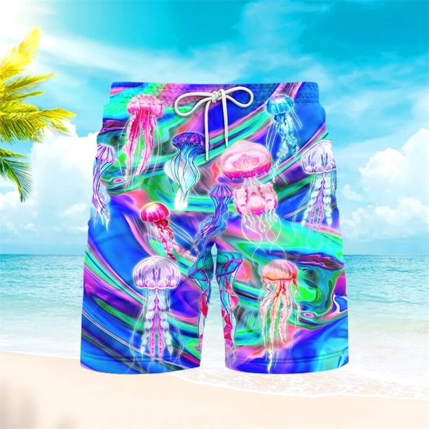 Pantalones cortos de playa con estampado 3D para hombre, ropa informal de animales, tiburón, ballena, Mar submarino, Harajuku, para correr Fivean unisex