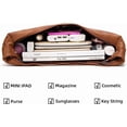 thumbnail image 4 of CoCopeanut Hobo Tote Bag for Women Soft Faux Leather Shoulder Bag Retro Satchel Zipper Closure Handbag Large Capacity Purse, 4 of 7