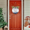 thumbnail image 7 of SKYSONIC Christmas Snowflakes Welcome Sign Front Door Decoration Round Door Hanging Sign Porch Decorations for Home Outdoor Indoor Holiday Fall Halloween Christmas - 11.8x11.8 inch, 7 of 7